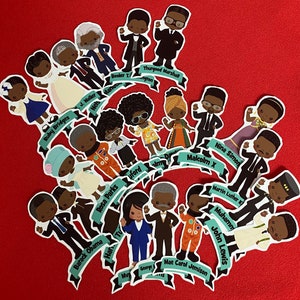 Black History Stickers African American  melanin Stickers Black girl magic stickers African American Stocking stuffers