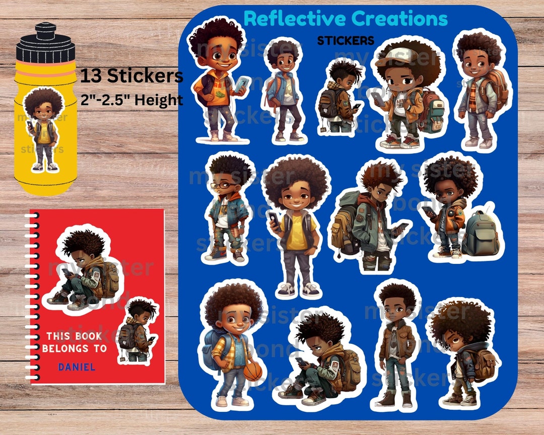 Black Boy Stickers Black Boy Joy wall Decals decorative Stickers