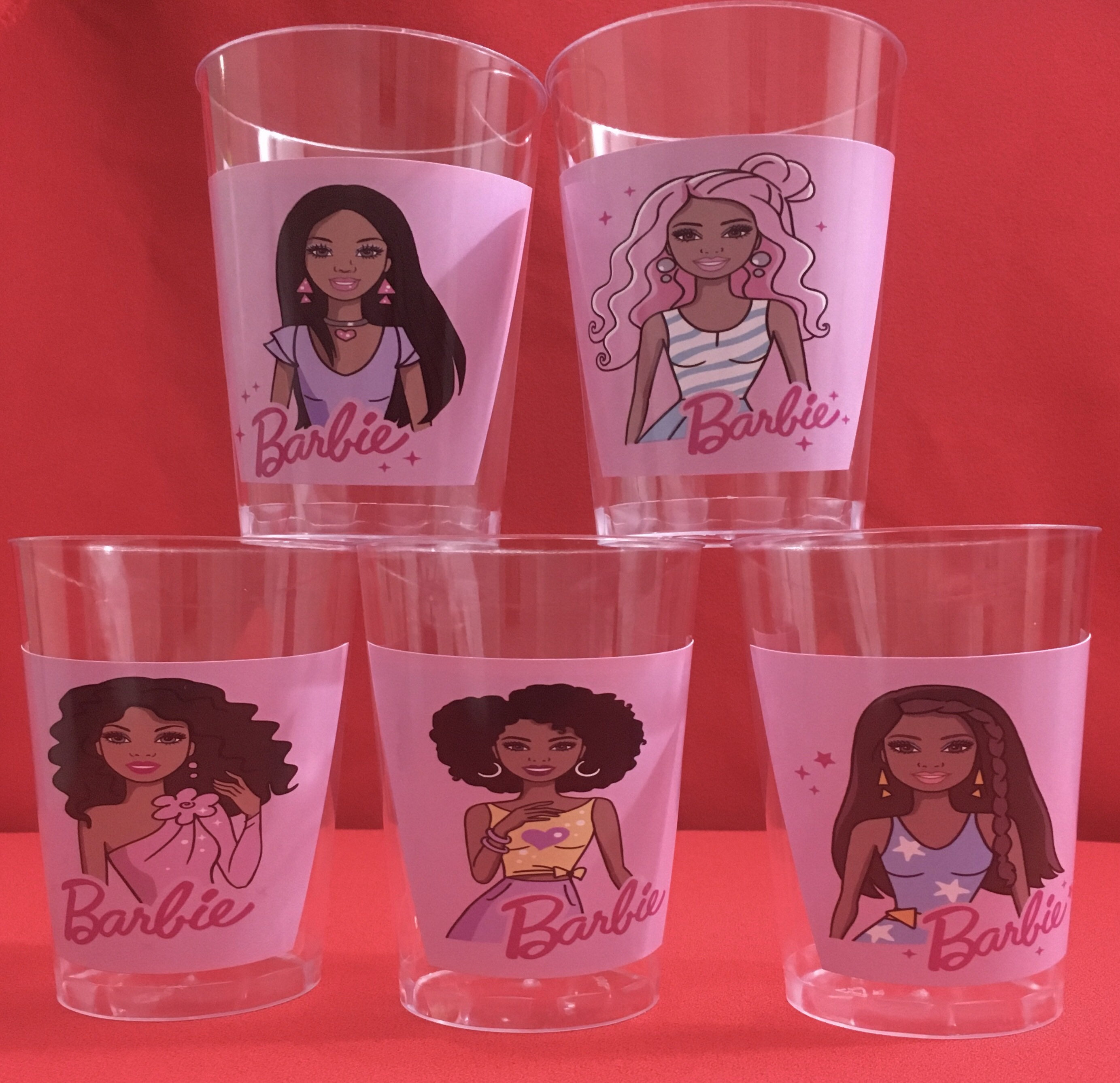 African American Barbie party supplies Barbie cups black Etsy