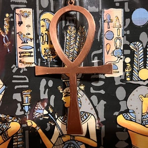 Solid copper ankh