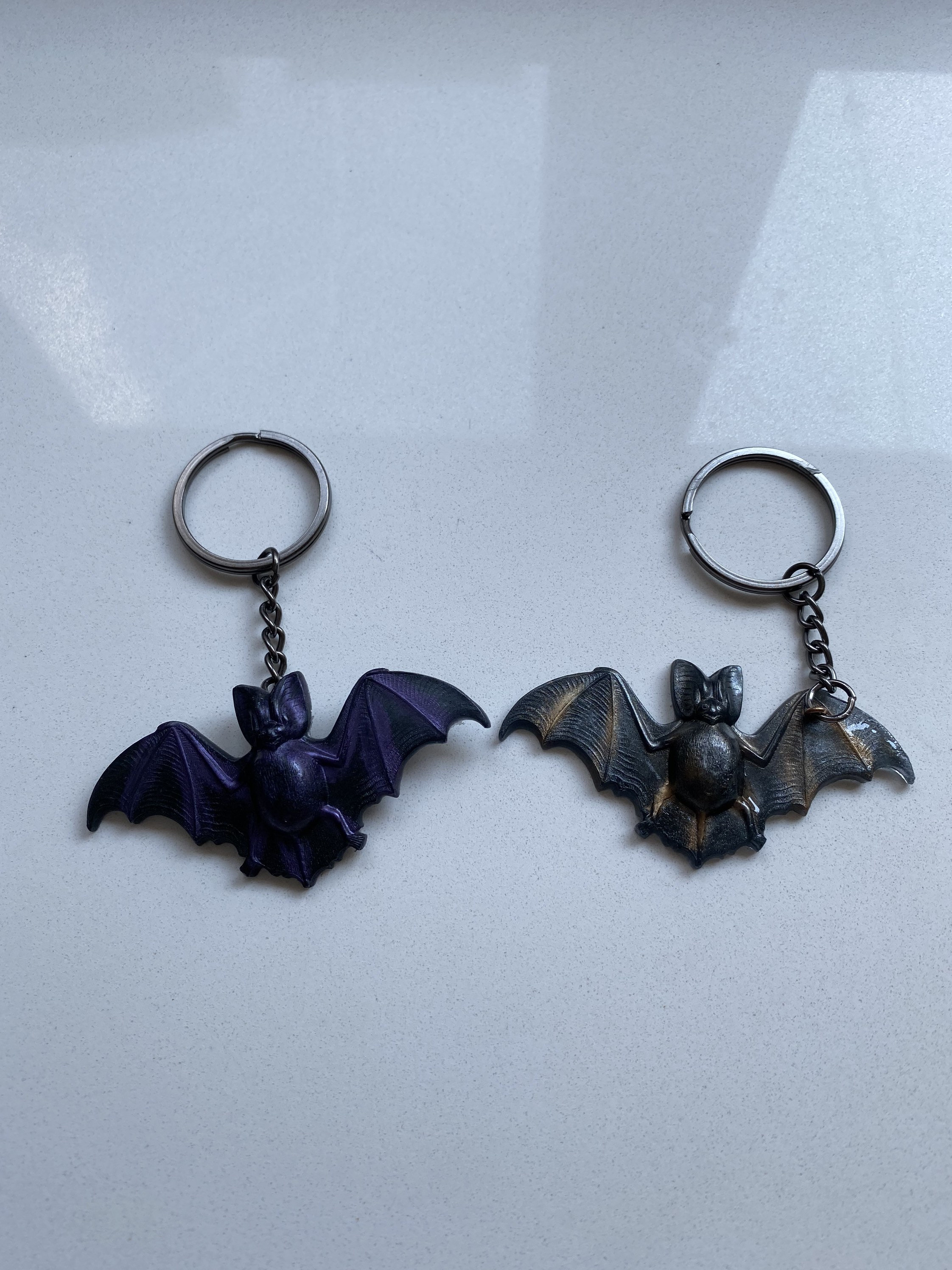 Resin Bat Keychain Horror Keychain Horror Decor Spooky Etsy UK