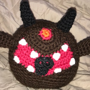 Crochet Pain Elemental and Cacodemon Plushie PDF Pattern