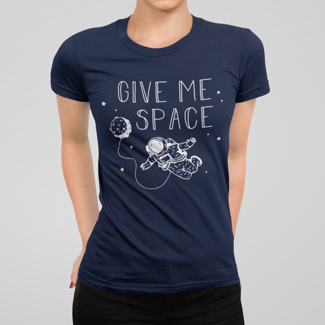 Give Me Space Womens Fun Astronaut Meme Tshirt Etsy