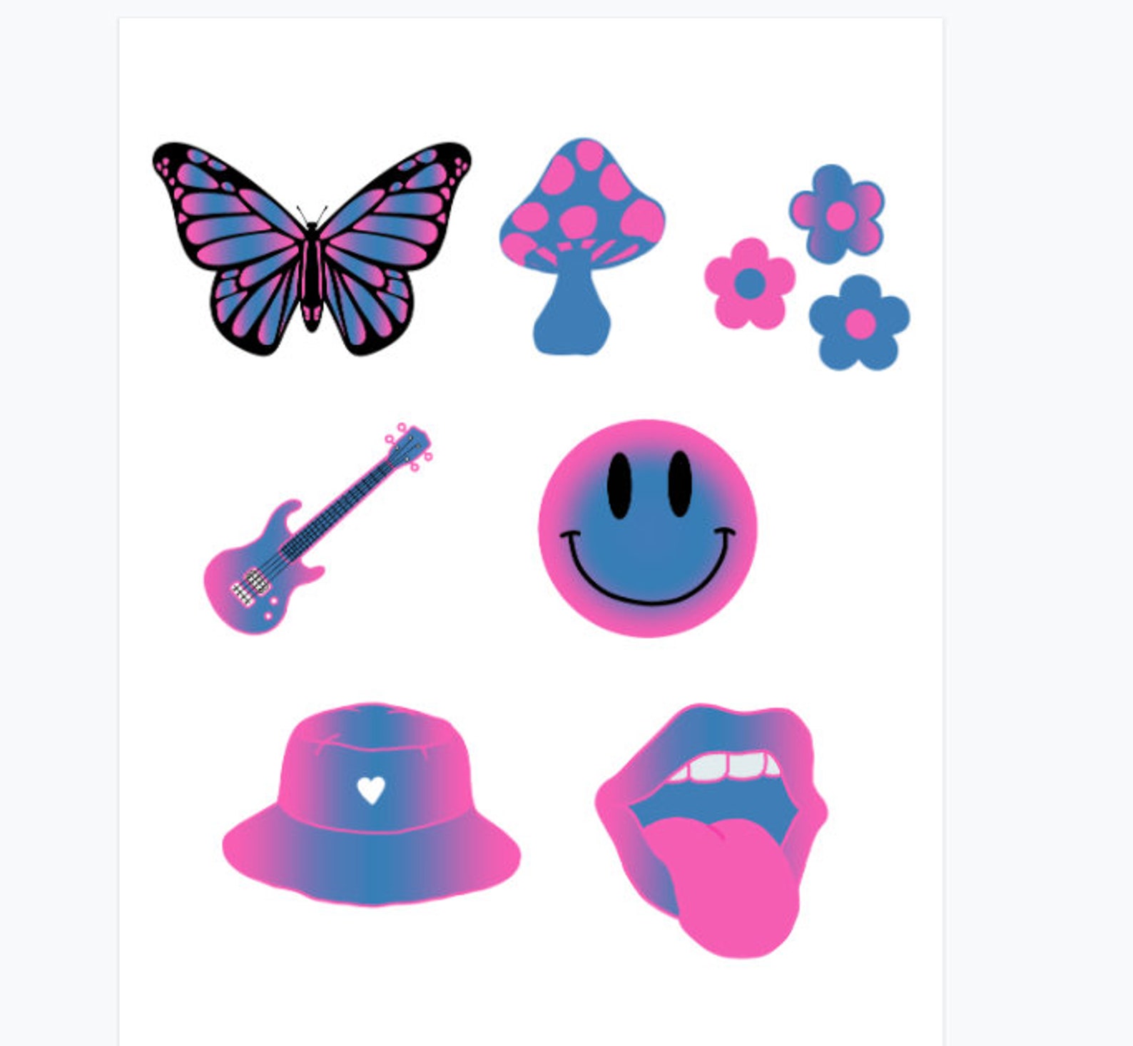 Indie Sticker Pack 14 Etsy