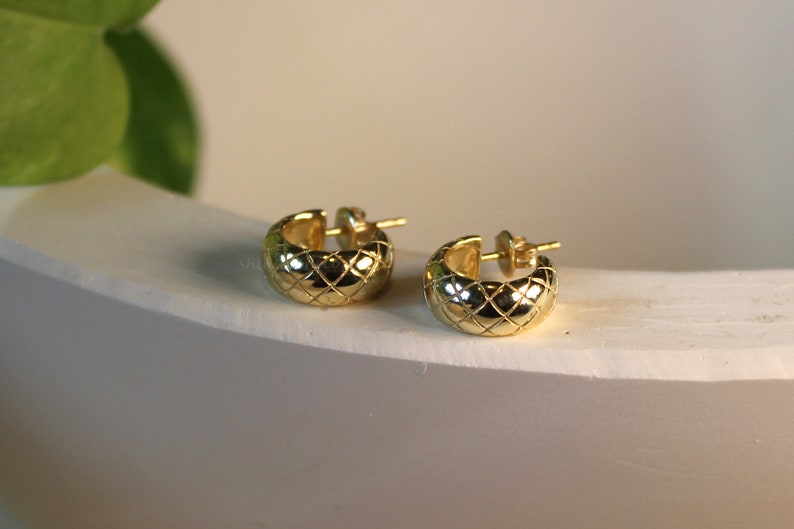 Bold Hoop Earrings thick hoop earrings Silver Hoop Earrings Chunky Gold Hoop Earrings