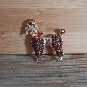 1950s Style Vintage Poodle Brooch - Etsy