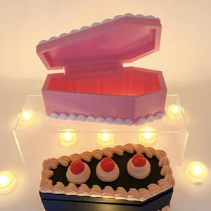 Cake Coffin Trinket Box, Jewelry Box 3D Printed