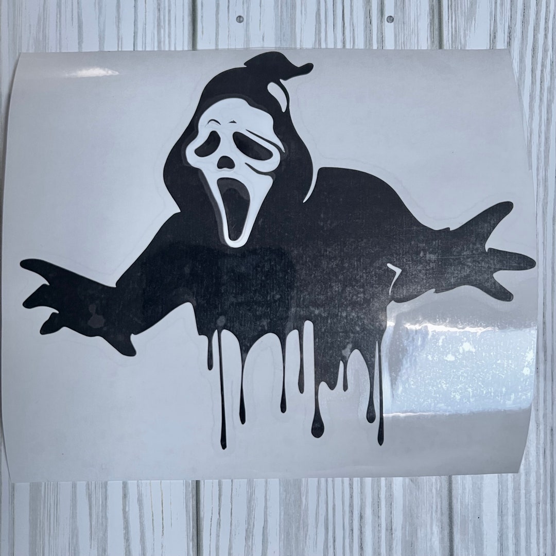 Ghost Decal Horror Movie Decal Car Decal Fun Halloween Decal Etsy