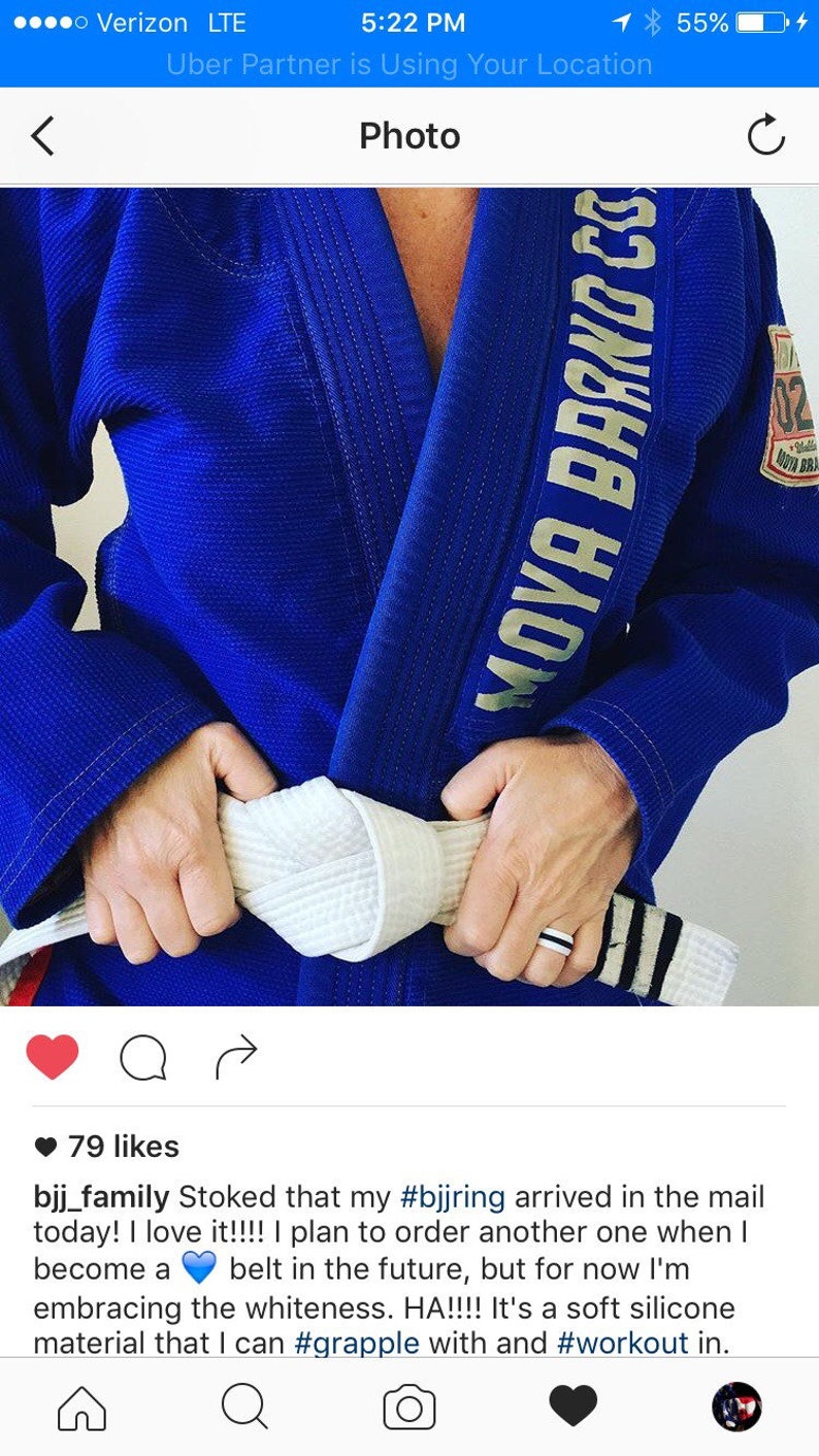 Jiu Jitsu BJJ Wedding Ring Etsy