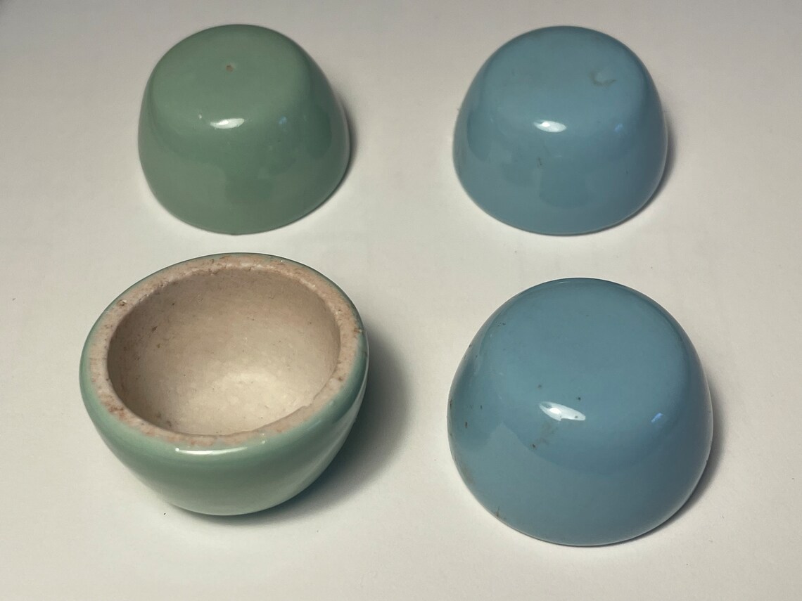 Rare Vintage Porcelain Toilet Bolt Cap Covers pair Etsy