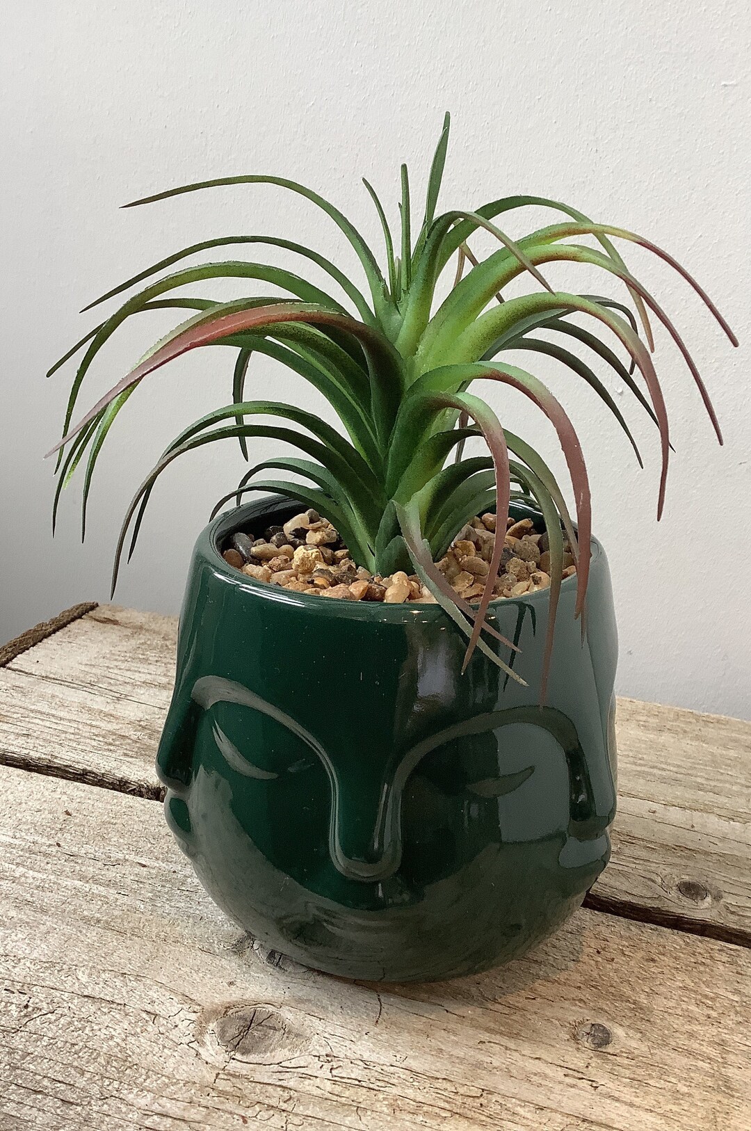 Ceramic Plant Pot Holder, Stand, Indoor Garden, Home Decor, Face