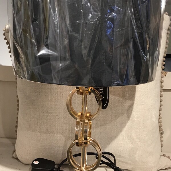 Black and Gold Lamp Etsy UK