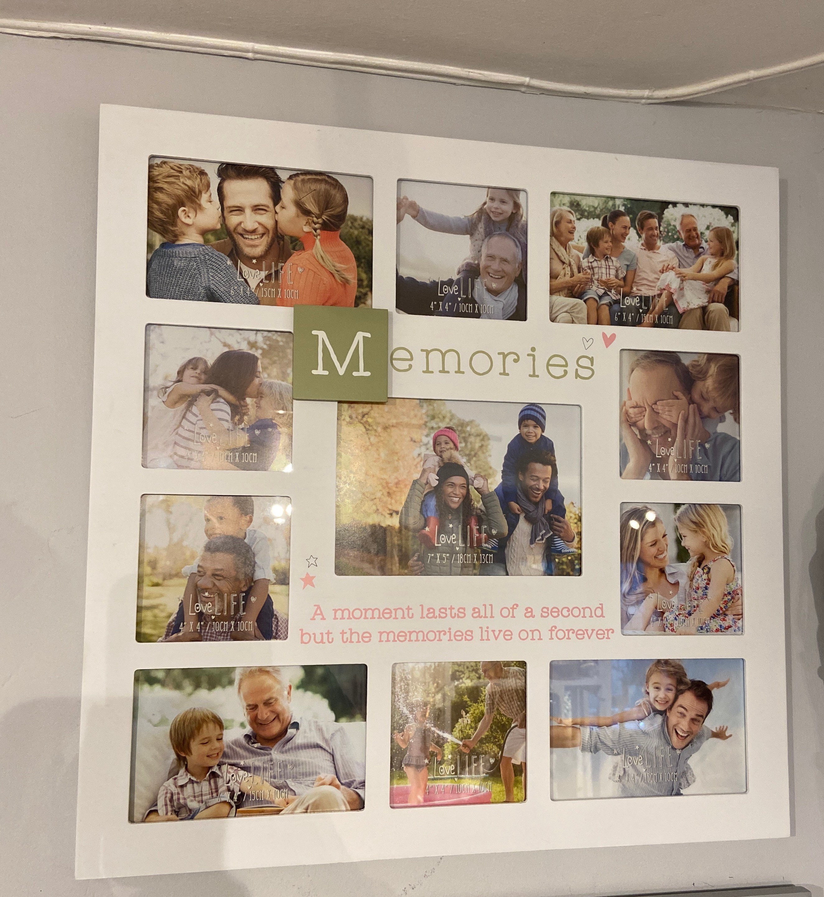 Large memories multi photo frame collage frame white home Etsy