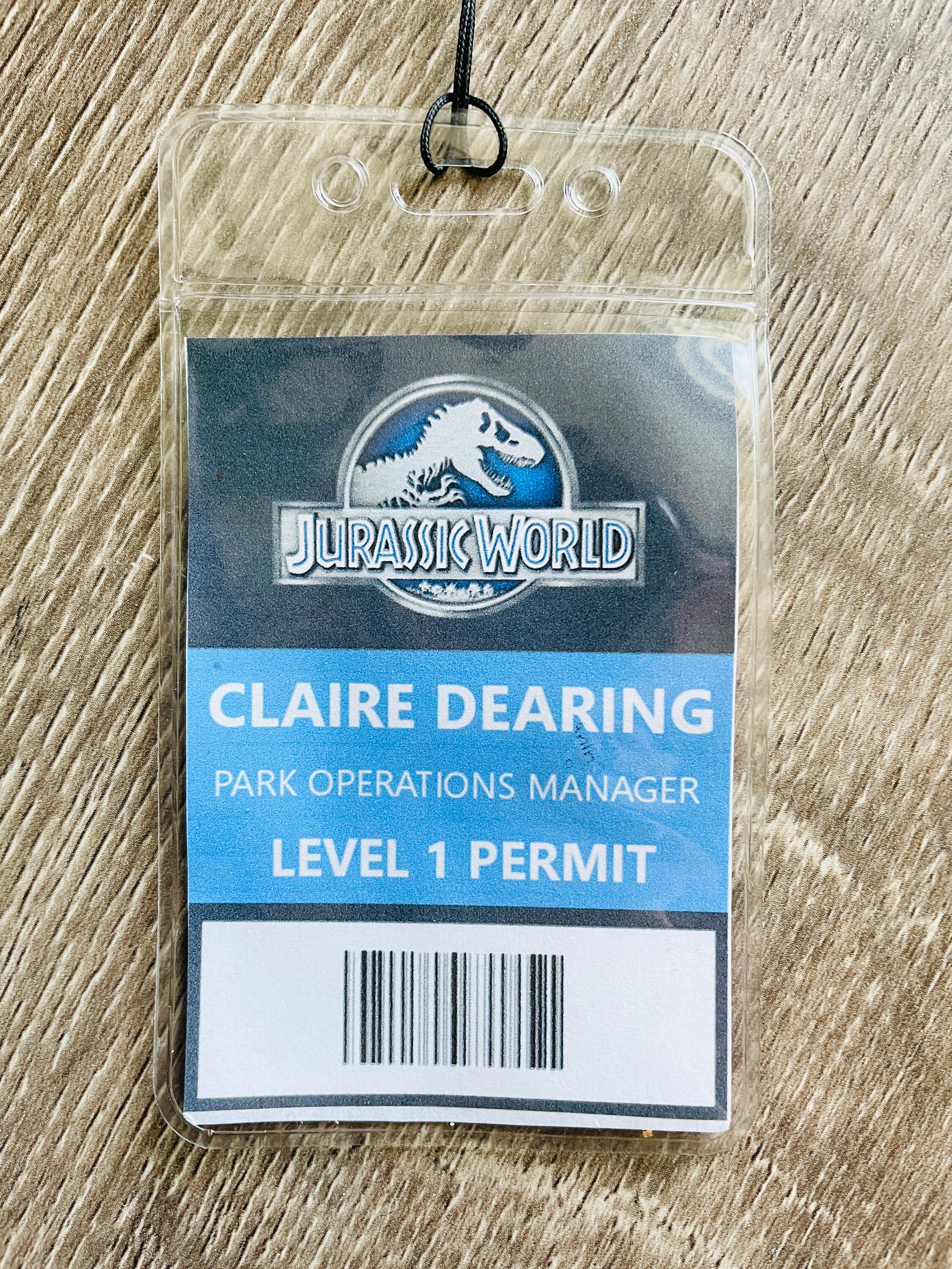 Claire Dearing Jurassic World Cosplay ID Badge Jurassic Park | Etsy