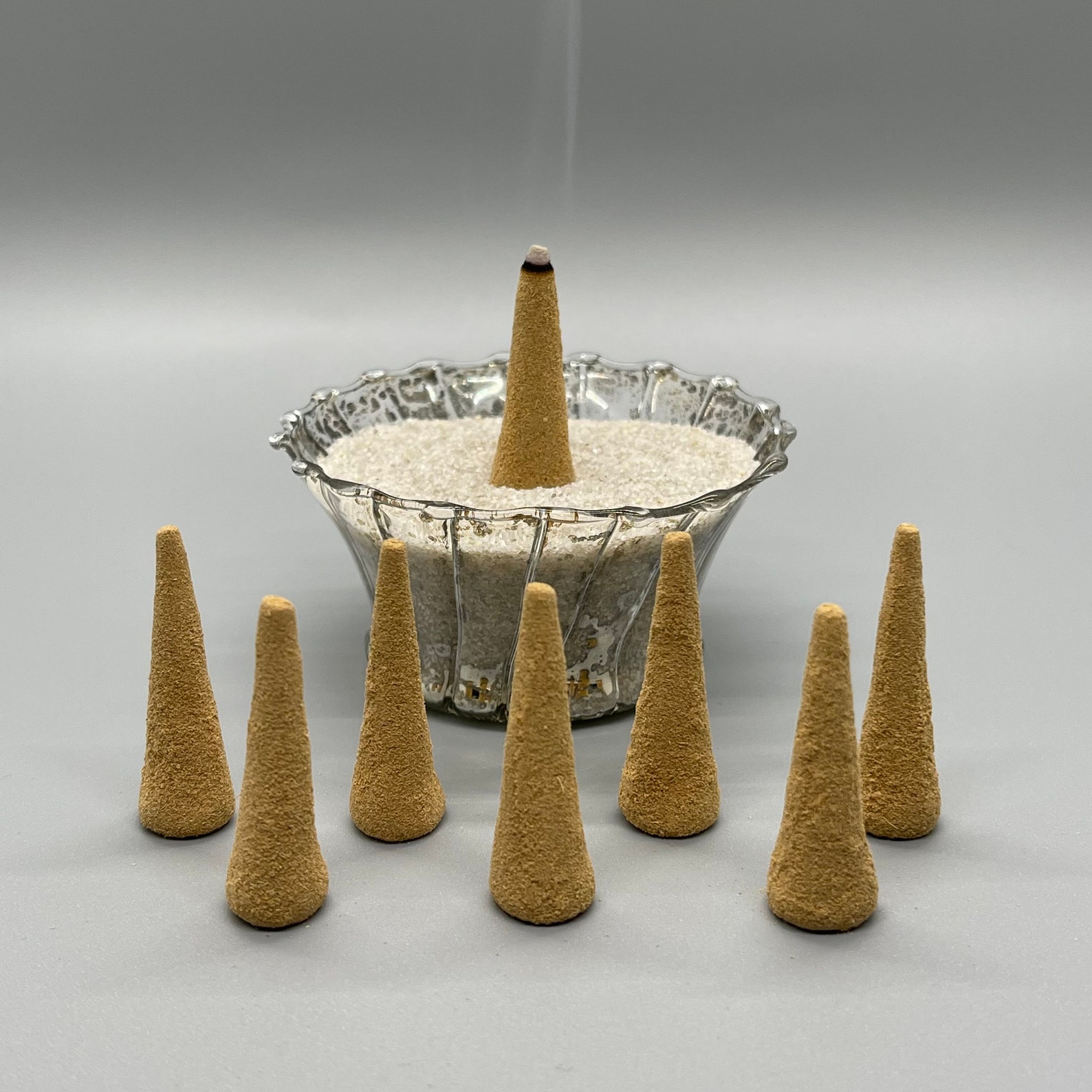 Lavender Incense Cones 8 All Natural Hand Rolled Incense Etsy