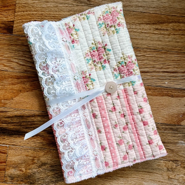 Bible Cover - Quilted Bible Cover - Fabric Book Cover