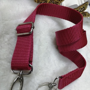 Sangle de sac bandoulière pour sacs rouge bordeaux réglable