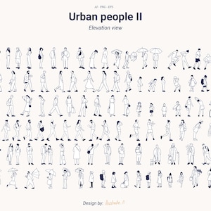 Set van 100 stedelijke vectorillustraties