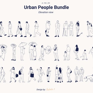30 Set Flat Vector People Urban People Set Illustration, Male, Female ...