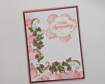 Floral Sympathy Cards, Condolence Cards, Bereavement Cards, Cards for Women, Cards for Special Friend, Stampin Up Beauty Abounds Stamp Set