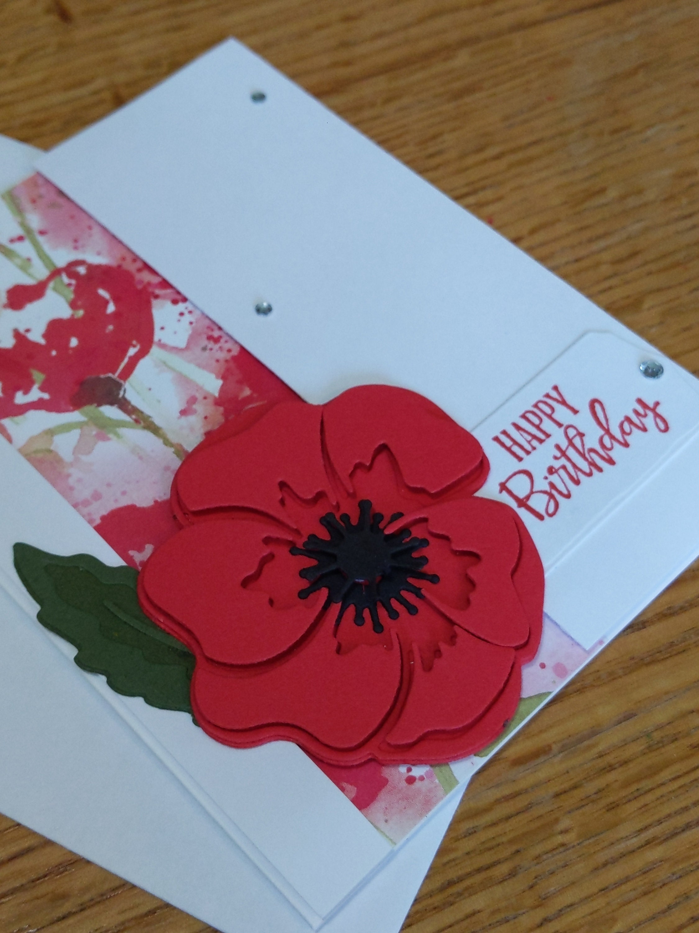 Poppy Birthday Cards, Peaceful Moments Stampin' up Cards, Peaceful ...