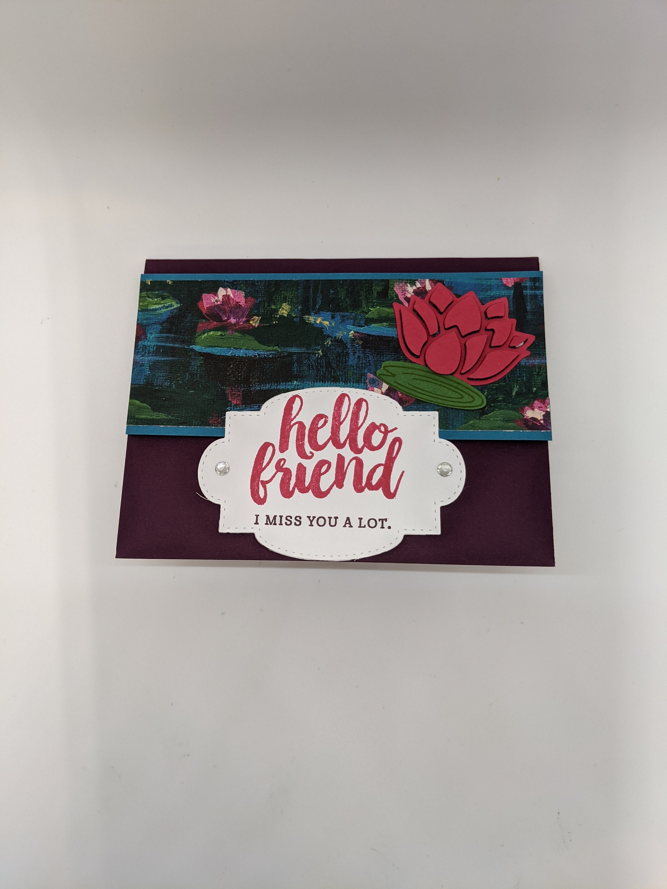 Floral Thinking of You Cards, Stampin up Lovely Lily Pad Impressions ...