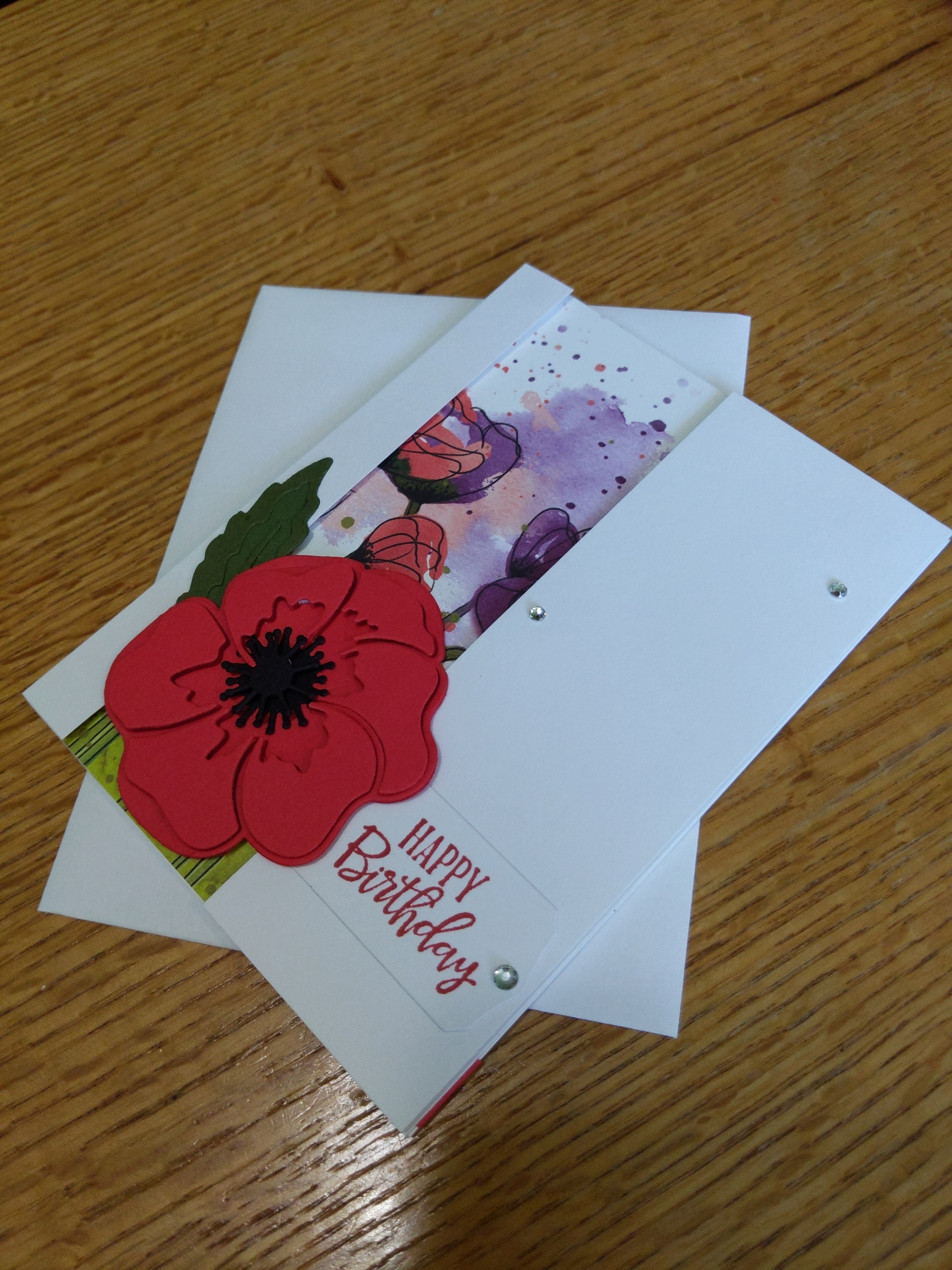 Poppy Birthday Cards Peaceful Moments Stampin' Up Cards - Etsy