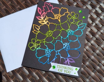 Handmade Stampin Up Cards, Thinking of You Cards, Blossoms in Bloom Cards, Floral Cards, Rainbow Cards, Just Because Cards, Cards for Friend