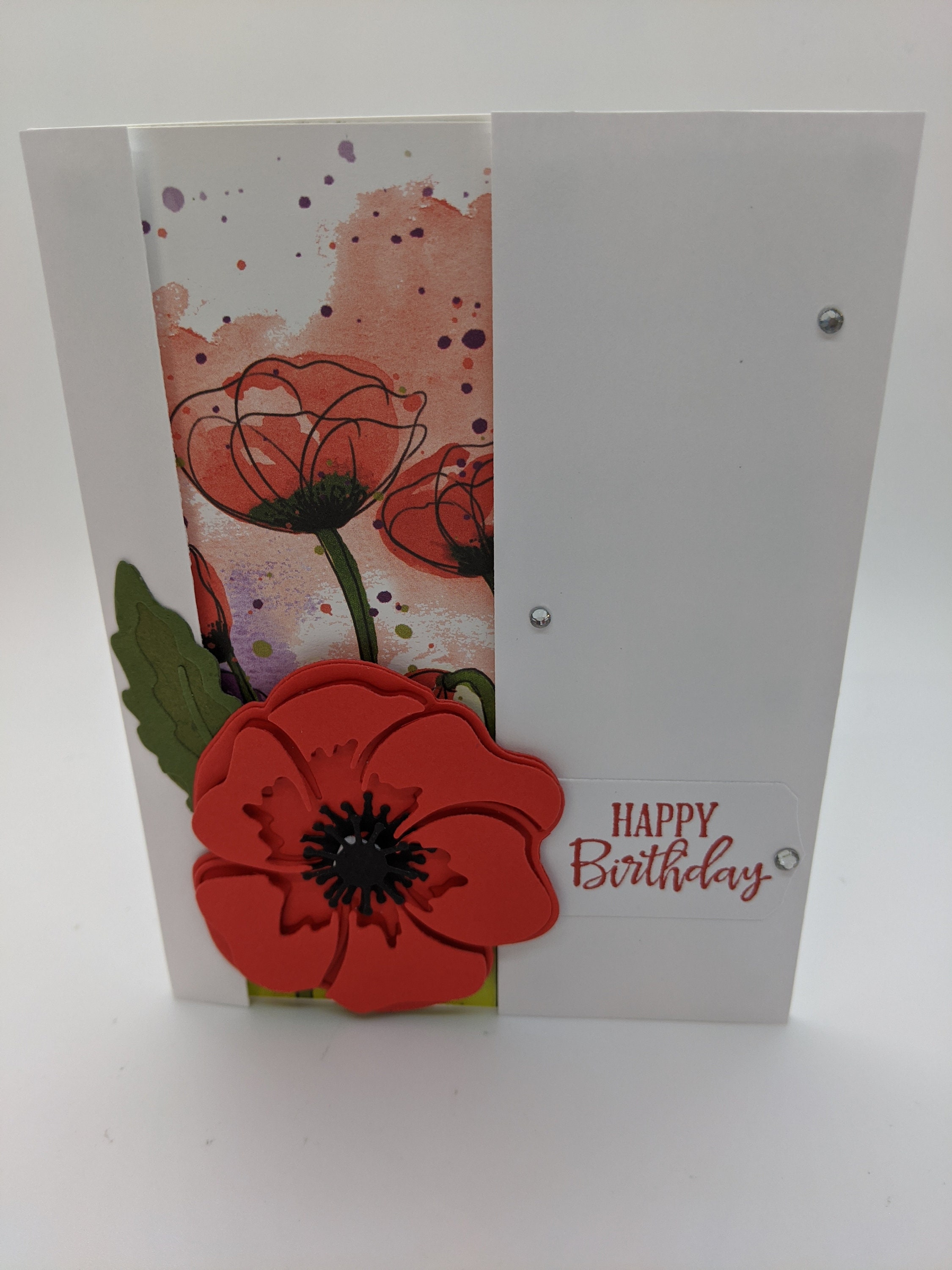 Poppy Birthday Cards Peaceful Moments Stampin' Up Cards - Etsy