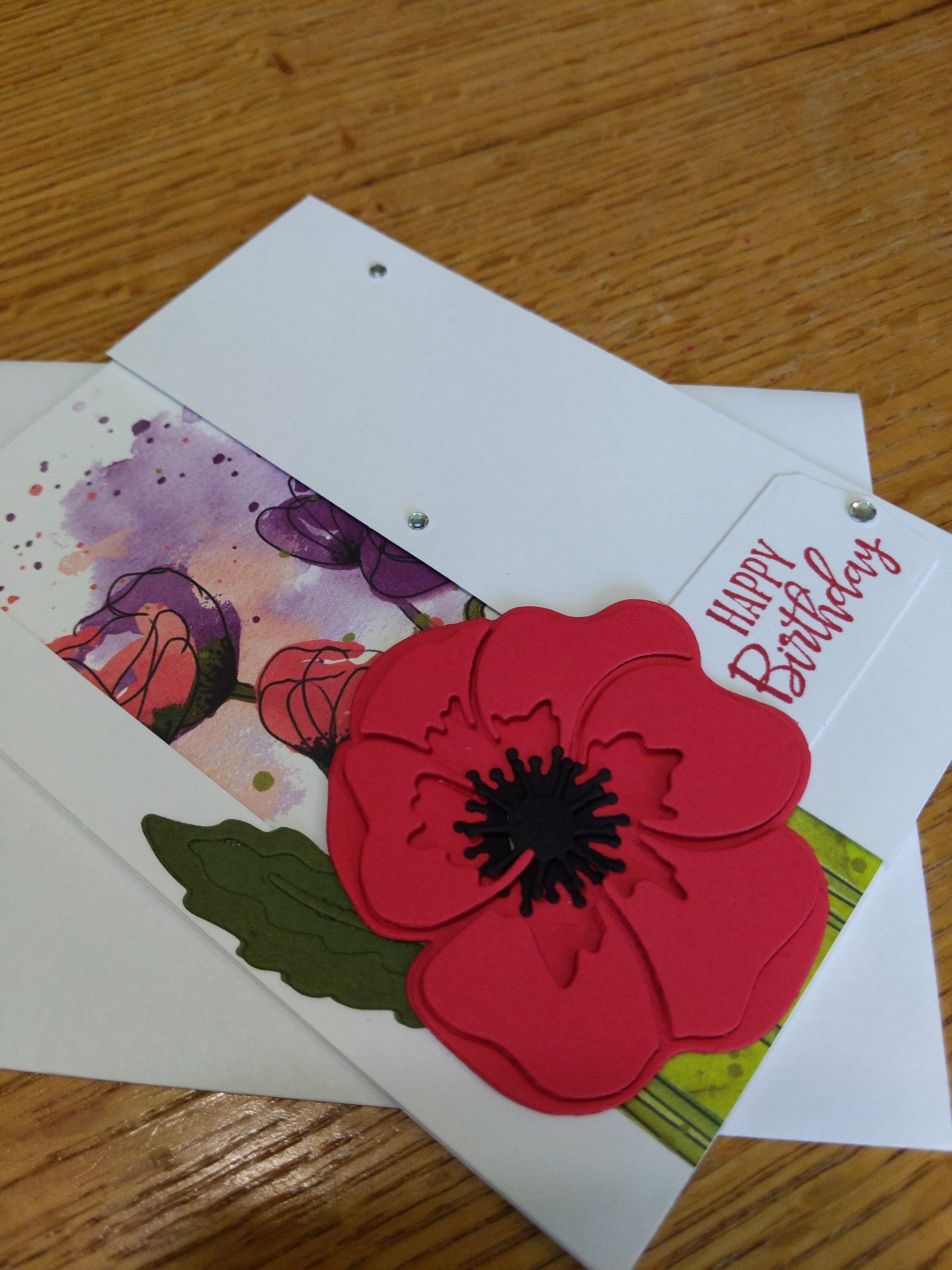 Poppy Birthday Cards Peaceful Moments Stampin' Up Cards - Etsy