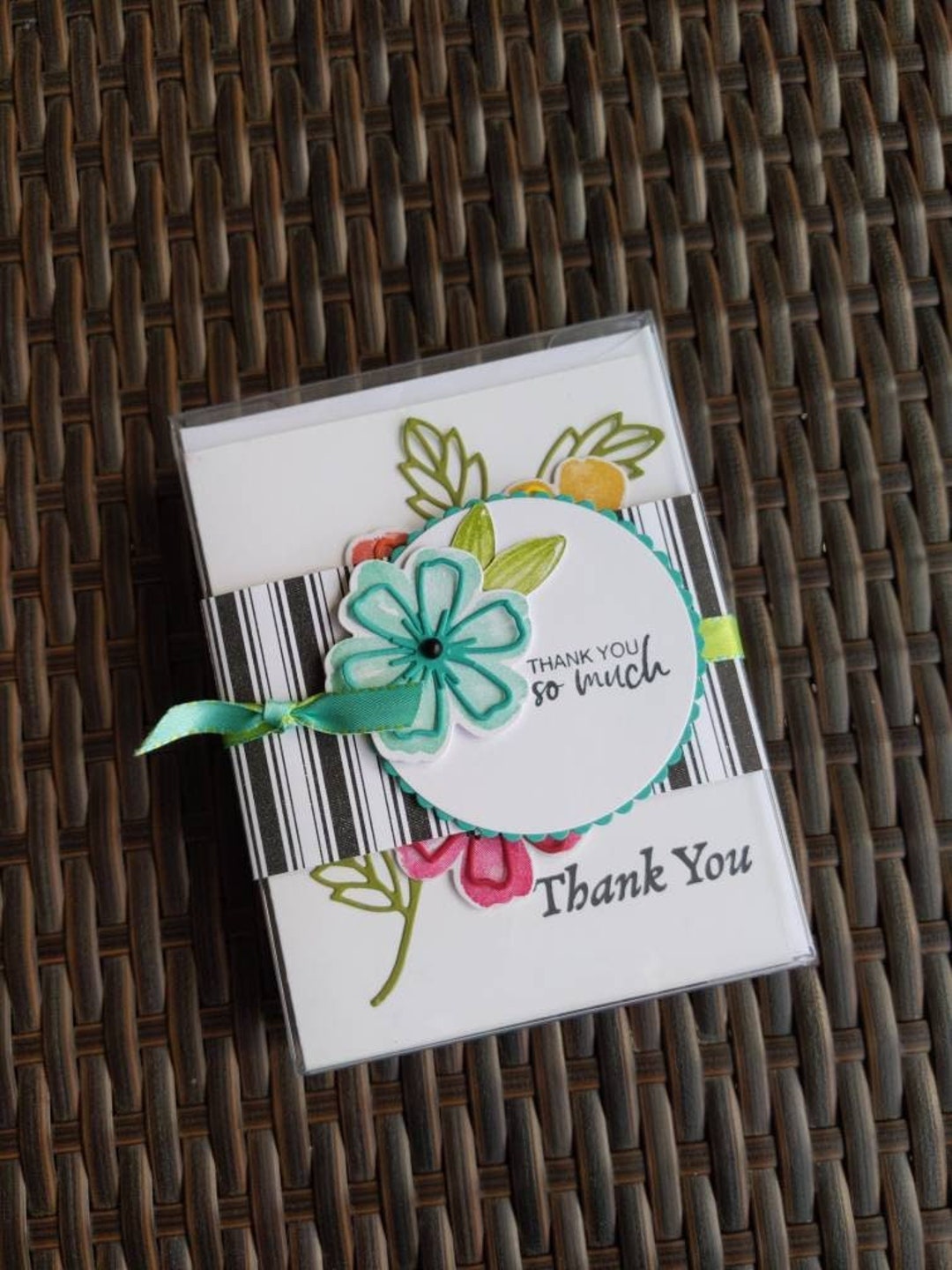 Assorted Thank You Cards, Boxed Set, Handmade Greeting Cards, Stampin