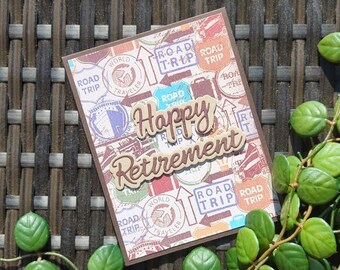 Road Trip Retirement Card, Retirement Cards for Men, Retirement Cards for Women, Retirement Card for Teachers, Retirement Card for Coworkers