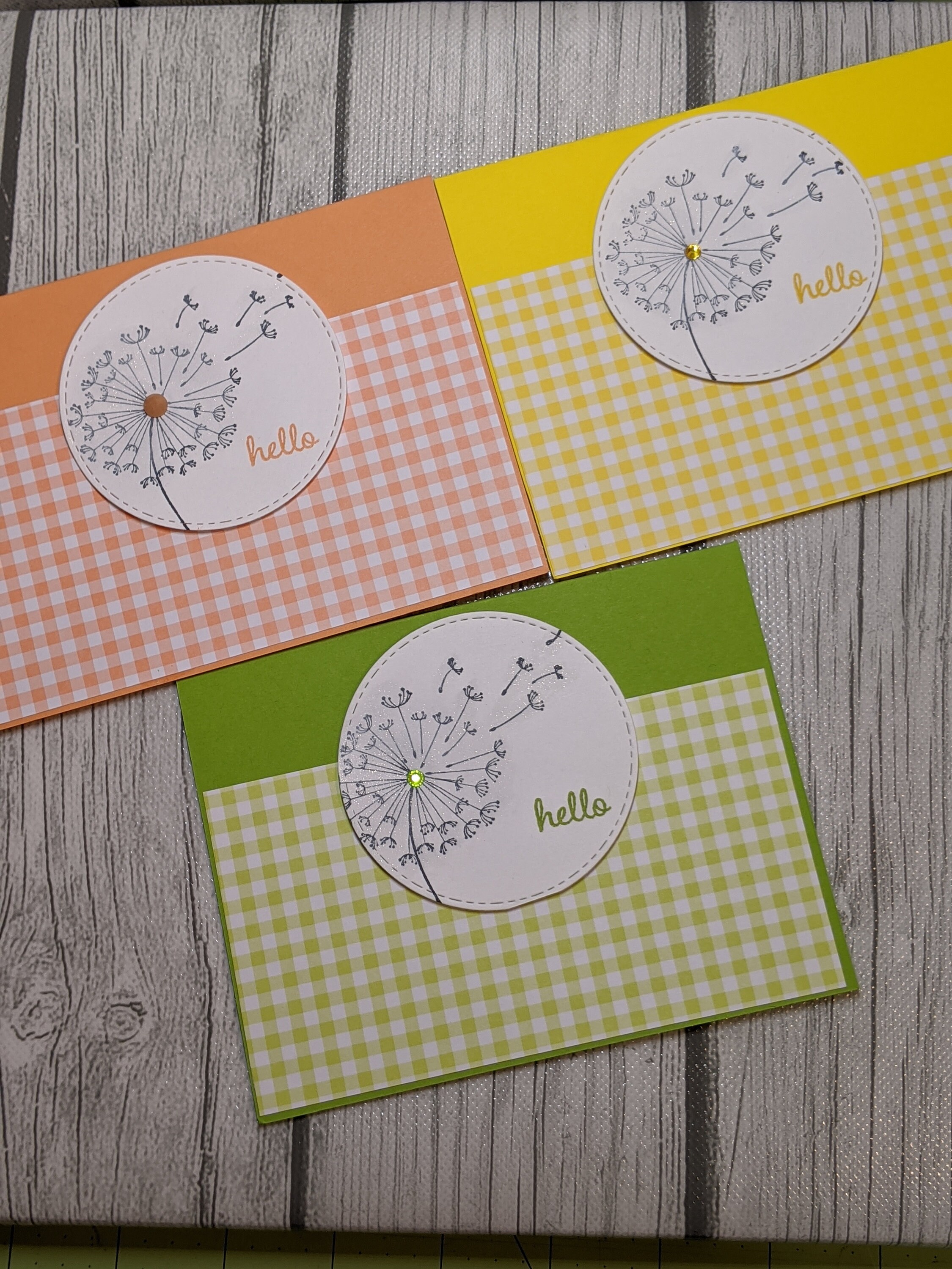 Thinking of You Cards, Stampin up Dandelion Wishes, Floral Cards, Blank ...