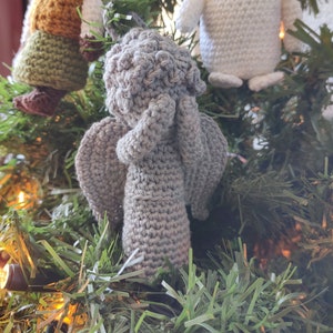 Christmas ornament pattern doctor who Weeping Angel