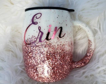 wallpapers Glitter Personalised Travel Mug glitter coffee mug etsy