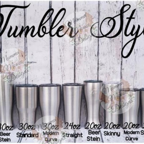 Stainless Steel Tumbler Size Mock Up Etsy