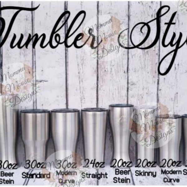 Sublimation Tumbler Pricing Chart Etsy