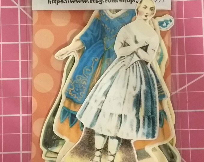 11 Vintage Reproduced Jenny Lind Paper Doll Die Cuts as Etsy