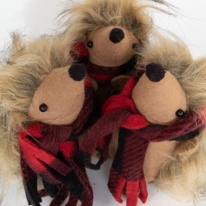 Little Wool HEDGEHOG | Removable Scarf | Handmade | Artisan Quality | Original Design |Fast Shipping
