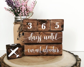 Wooden Block Countdown