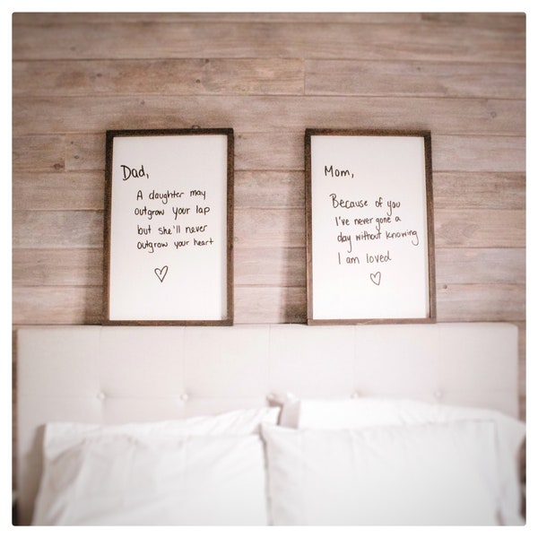 Hand written signs