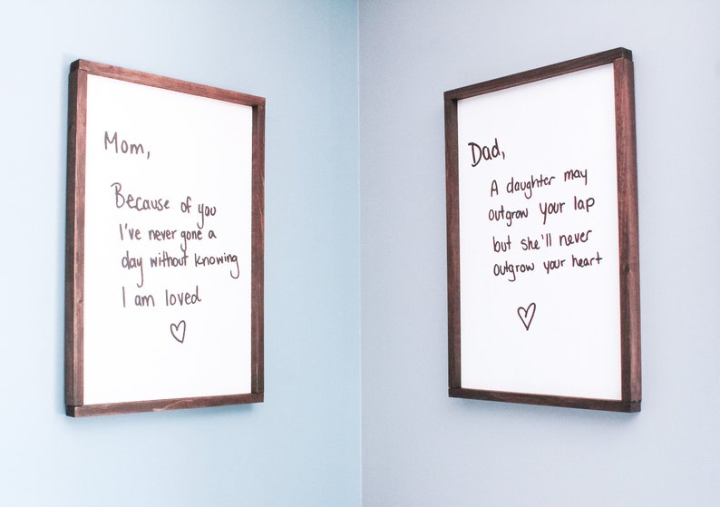 Hand written signs