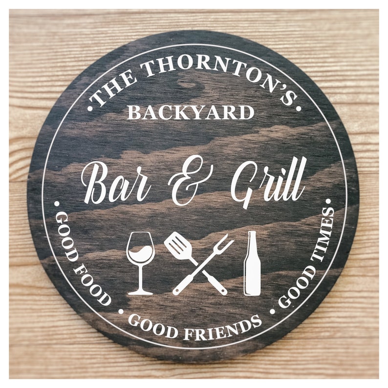 Outdoor Patio Sign Etsy