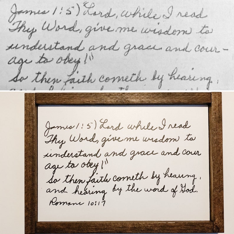 Hand written signs