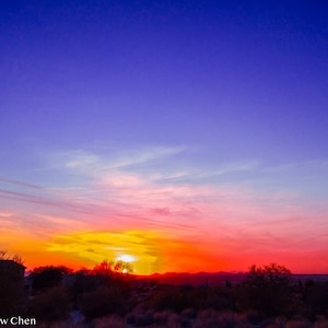 GORGEOUS Phoenix Arizona Sunset Skyline - Digital Download Printable Photo- Frame Landscape Wall Art Photography- Scottsdale Desert Valley