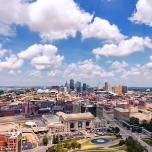 Downtown Kansas City Skyline - Digital Download - Frame Print Wall Art Landscape Photography - Overland Park Missouri Chiefs Royals KC MO KS
