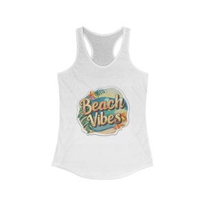 BEACH VIBES Tank Top | Limitierte Auflage | Sommer-Must-Have | Lässiges Damen-Tanktop | Urlaubsmodus EIN