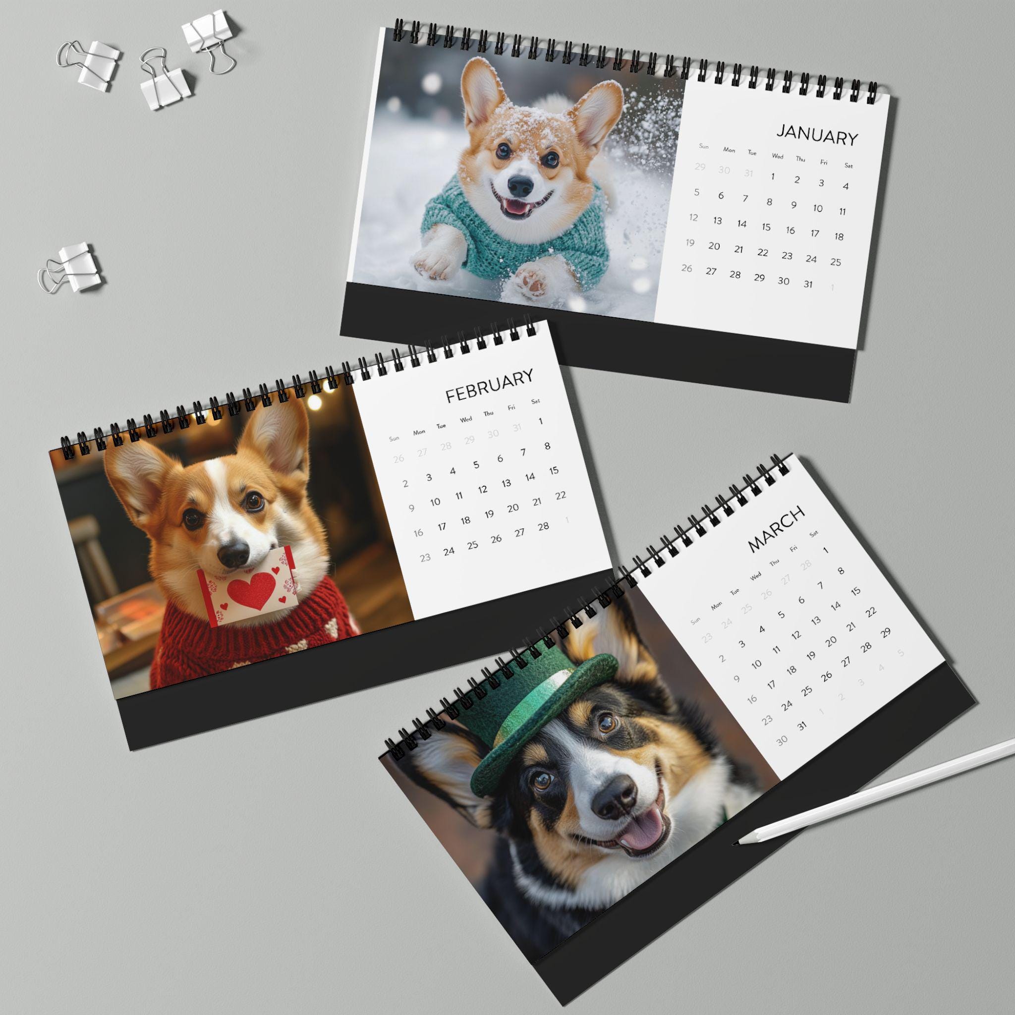 Adorable 2025 Desktop Calendar Adorable Monthly Prints Butts to Drive You