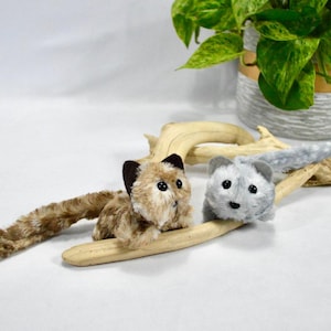 Chat minky câlin - accroche-chat avec herbe à chat / jouet pour chat en tissu froissé / chat pelucheux / jouet pour chat herbe à chat / amuse-gueule à herbe à chat / peluche minky chat