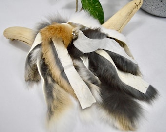 Rabbit Fur Strips - Cat Teaser Toy